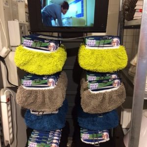 Moppehoved til gulvskrubbe
