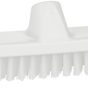 Gulvskrubbe 290mm, stive børster, hvid plast